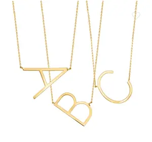 Sideway Letter Necklace