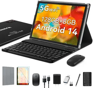 2025 Newest Tablet Android Tablets 10 Inch, 128GB ROM+8GB RAM+512GB Expandable, Octa-Core Processor, 2 in 1 Tablet with Keyboard Case Mouse, 7000mAh Battery Tablet PC, 5G WiFi, Dual Camera, BT5.0 tablet on sale Deal springtok