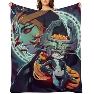 Zelda Fleece Throw Blanket For Women Men Winter Nap Midna Cute Cartoon Flannel Bed Blankets Office Camping Car Home Decor Travel Air Conditioned Quilt All Seasons Soft Bedding Throws Boys Girls Christmas Gift Super Cozy Blanket