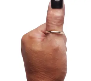 Toe Rings and Jewelry 3mm 14k gold filled plain wedding band thumb ring comfort fit