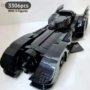 3306pcs Building Blocks Model, Famous Movie Super Car Toy, 1989 Batmobile Brick Set, Gift Idea, Home Decoration
