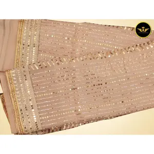 Shimmer and Shine with High-Fashion Bollywood Sequins Saree