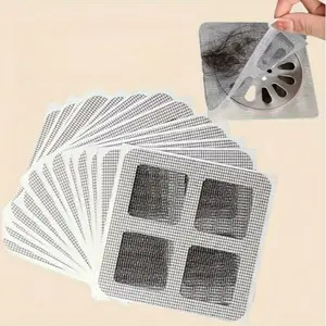 Disposable Shower Drain Hair Catcher, 50pcs/set Simple Installation Disposable Hair Filter, Bathroom Gadgets for Home Use, Bathroom Essentials Accessories