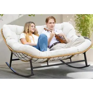 Egg Chair Oversized Rattan Rocking Chair
