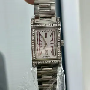 Bvlgari Vintage Automatic Steel 26x36mm White Dial Diamond MWT000634