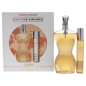 Classique by Jean Paul Gaultier for Women - 2 Pc Gift Set 3.3oz EDT Spray, 0.67oz EDT Spray