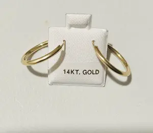 14k Gold Hoops (Earrings)