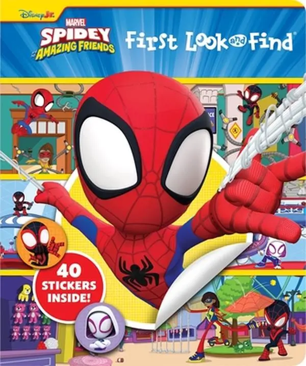 Marvel Spidey and His Amazing Friends: First Look and Find Hardcover Book for Kids - Pi Kids, Fun Activities, Shapes, Counting, Rhyming