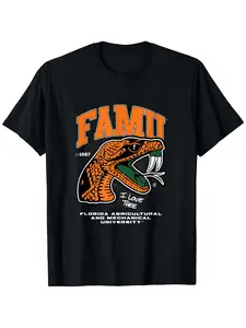 The Yard Essentials - Florida A&M University - FAMU T-Shirt Unisex Cotton T-shirt for Men Fashion Men's Top for Daily Wear