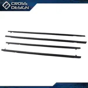 CROSSDESIGN 4PC Car Window Moulding Trim Weatherstrips Seal Fit For 06-11 Honda Civic Sedan CROSSDESIGN 4PC Car Window Moulding Trim Weatherstrips Seal Fit For 06-11 Honda Civic Sedan