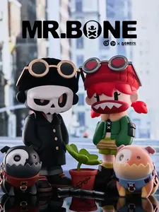 MR.BONE THE WILD ONE Series3 Blind Box,Collectible Toys Desktop Display