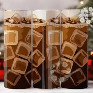 Iced coffee | 20oz sublimation transfer print out (TRANSFER ONLY, NOT A FINISHED TUMBLER)