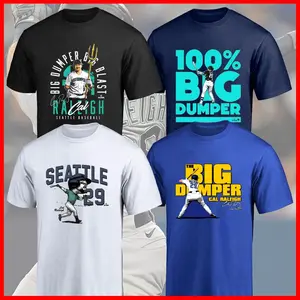 Cal Raleigh T-Shirt Collection, 100% Big Dumper Vibes, Exclusive Design, High Quality, Get Ready for Game Day, for True Fans, Gifts for All Sport Love Top Menswear Tops