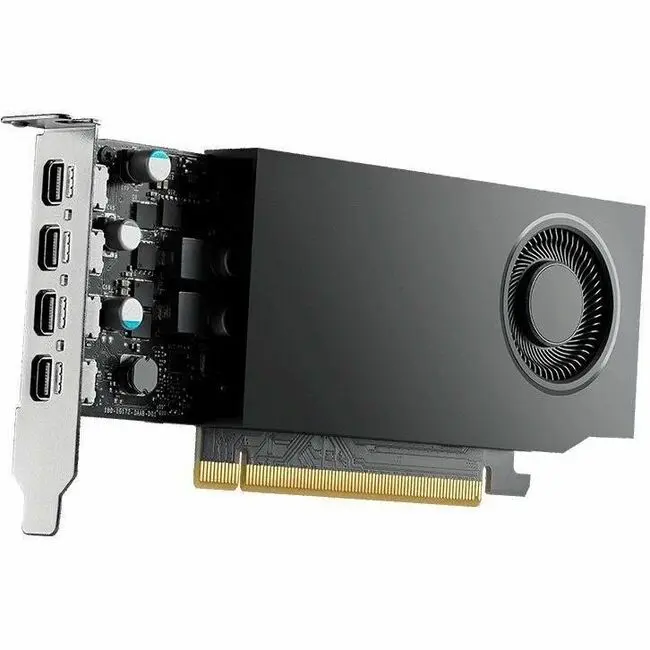 PNY NVIDIA RTX A400 Professional Graphics Card w/ 4GB GDDR6, Quad DP, Black