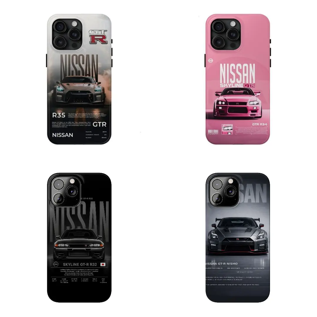 InNissanang Skyline JDM Phone Case R32 R34 R35 Nismo Soft TPU Cover for iPhone 11-17 Pro Max & Samsung Galaxy S21-S26 Ultra