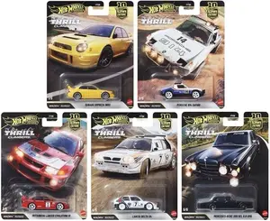 Hot Wheels Premium Thrill Climbers 5-Car Set, Car Culture, Die-Cast 1:64 Scale Rally Cars Bundle FPY86-961Q