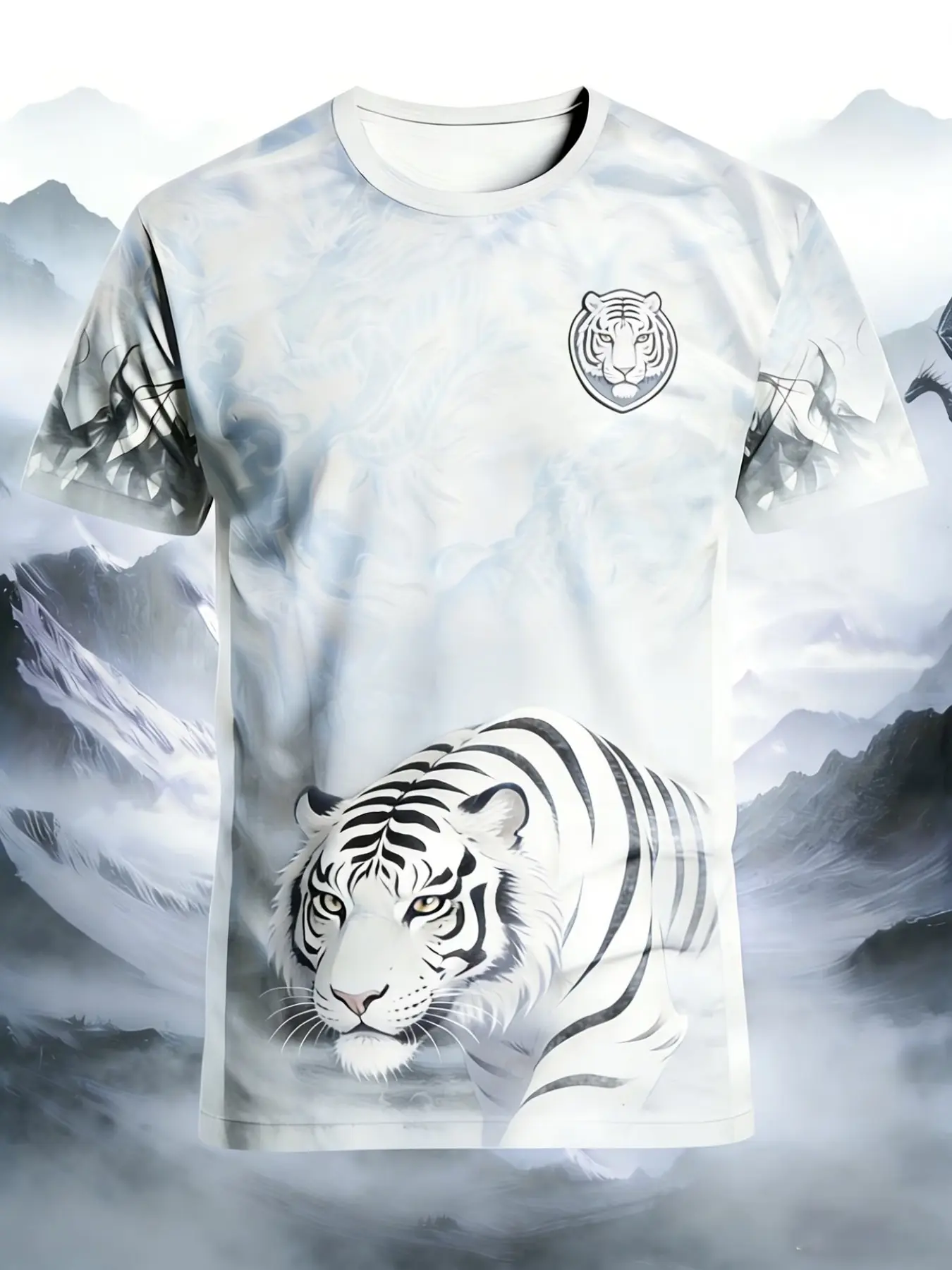 Digital Print Soccer Jersey, /blue/ Scheme, Lightweight Sports Wear, Team Training, Easy Care, Dragon Pattern Design