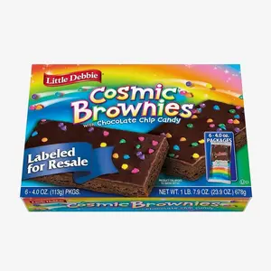 Little Debbie Cosmic Brownie Single-Serve Caddie, Chocolate, 4 Ounce (Pack of 6)