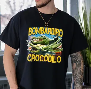 Bombardiro Crocodilo Crocodile Plane , Italian Brainrot Meme Shirt