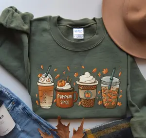 Fall Coffee Sweatshirt, Fall Sweater, Pumpkin Spice Sweatshirt, Cute Fall Sweater, Women Fall Sweater, Coffee Sweatshirt