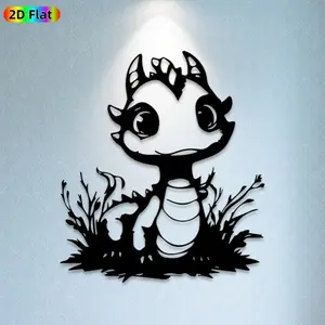 1pc Baby Dragon Metal Wall Art,Baby Dragon Statue Mural, Ideal Gift for New Year, Easter, Baby Dragon Decor Enthusiasts, Rust-Resistant Metal Wall Decor Wall Sculptures, Perfect for Outdoor Garden Wall & Backyard Fence Dragon Enthusiasts