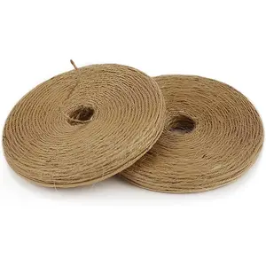 800  (2Pcs * 400Feet) Garden Twine   Jute Long Brown Twine for Gardening Tomato Climbing  Tie Floristry Crafts  Wrapping Packing Decor