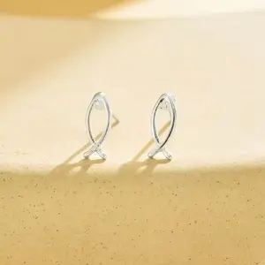 Earrings - Fish Tiny Stud