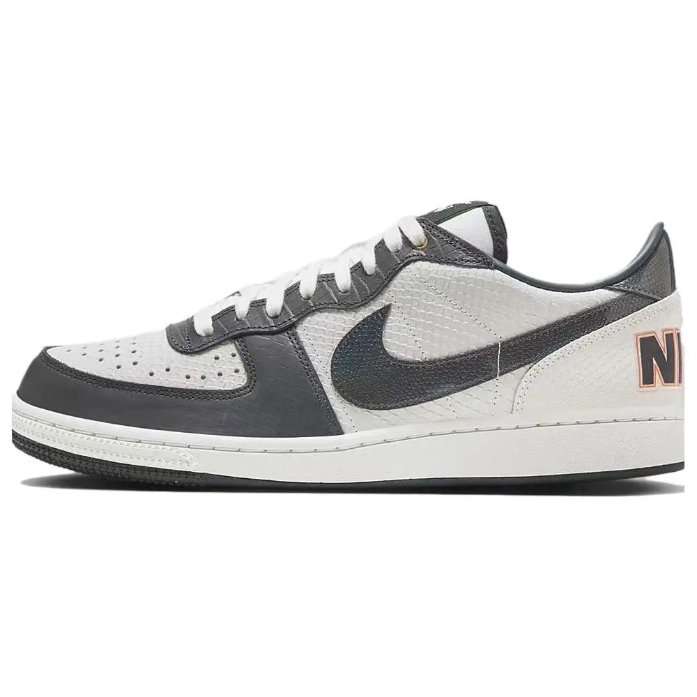 Nike Terminator Low OG Snakeskin White Anthracite Skate Shoes Men's FN9331-191