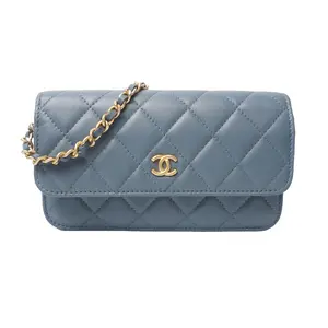 Pre-owned CHANEL leather Crossbody Bags Pearl Crush mini flap bag lambskin with aged gold hardware
