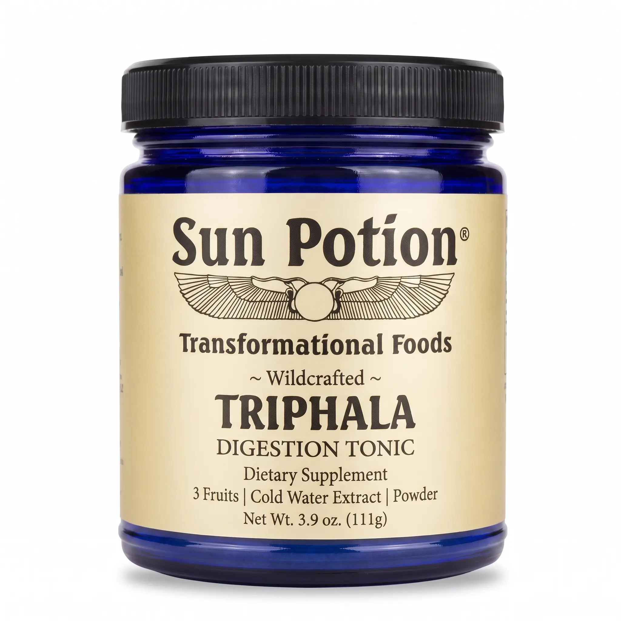 Triphala Cold Water Extract Powder, Ayurvedic Herbal Digestive Supplement with Antioxidant Support
