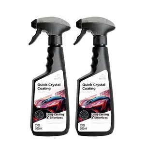 QZYUM Quick Crystal Coating Car Spray 17oz 500ml Advanced Agent for Dust-Proof & Glazing Instant Shine Effortless Application Long Lasting Protection