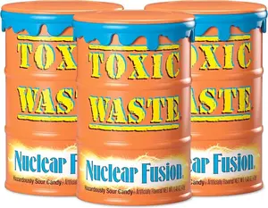 Toxic Waste Candy | Sour Drums, Nuclear Fusion & Smog Balls Candy - 3 Pack, Toxic Waste Nuclear Fusion