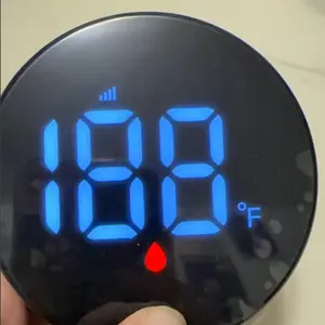 Longriver MX08 Shower Temperature Monitor for Shower Stalls, Heads & Systems | Hydro-Powered Sensor, Waterproof Adjustable Display | Real-Time Tracking,Valentine's Day gifts