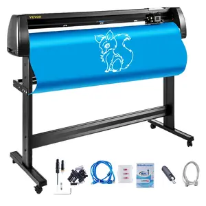 VEVOR Vinyl Cutter Machine 53 Inch Vinyl Cutter 1350mm Plotter Cutter LCD Display Vinyl Plotter Cutter Machine Signmaster Software Sign Making Machine with Stand PC ONLY