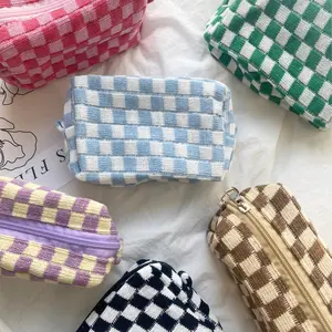 Checkered Make Up Bags, Comfy, Chic and Lovely- TIBI