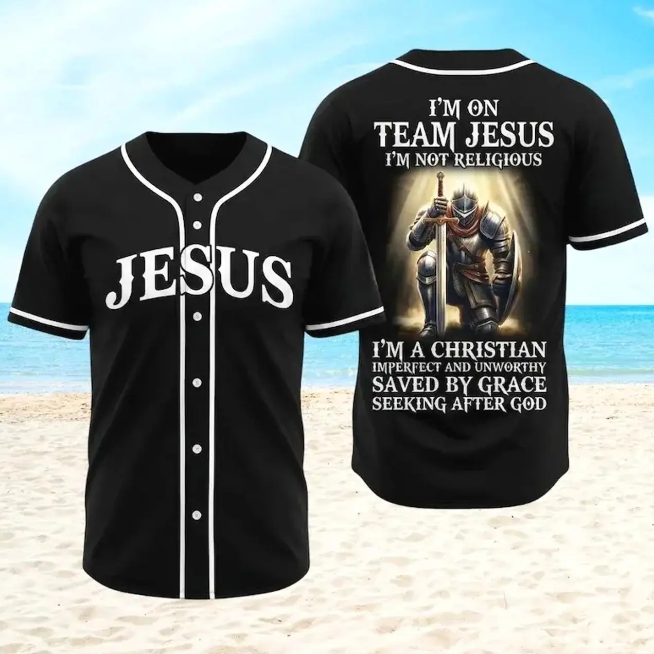 Jesus Baseball Jersey Christian Religious Faith Men Women Gift Jesus christ Baseball Jersey