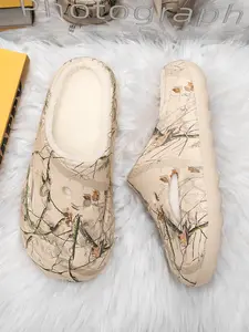 Unisex Winter Warm Plush Slippers with Faux Fur Lining, Comfortable Indoor Outdoor Shoes, House Shoes, Durable Eva Sole, Perfect for Home & Travel