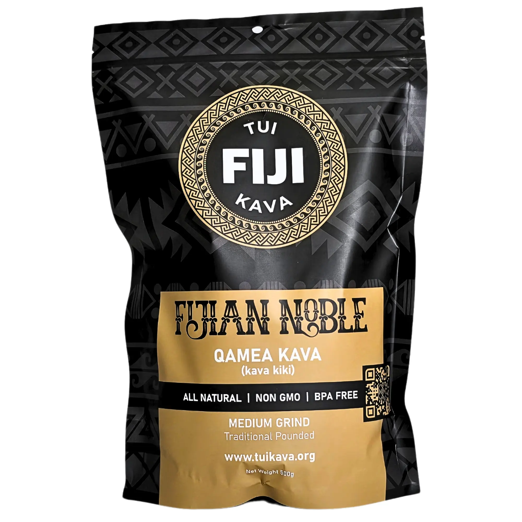TUI KAVA TRADITIONAL POUNDED WELLNESS KAVA - 500g (1lb 2oz) Medium Grind - Sharing Size