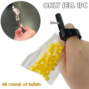 1 set of mini launch mechanism fingertip release sliding ring - concealed press-type launch device, stress relief tool, a great teaching aid for finger exercises