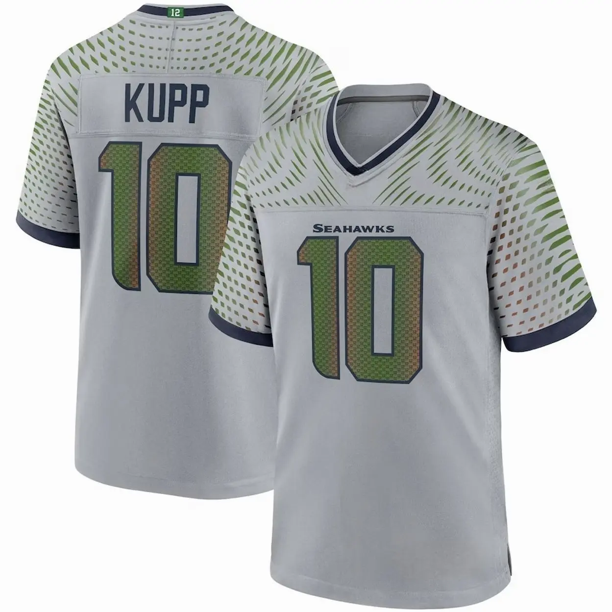 Unisex Football inspired by Kupp 10 Seattle Team 2025 Rivalries Collection Game Jersey - Wolf Gray