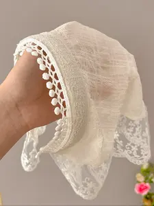 Lace Headband for Women, Chic Premium Triangular Boho Style Scarf Hair Accessory, Perfect for Beach Vibes and Photography, Stylish Summer Look