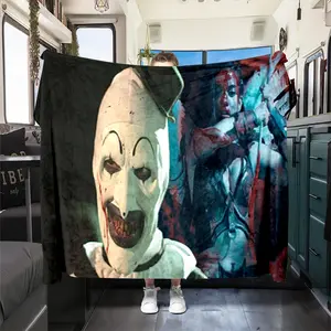 Terrifier (7) Printed plush blankets are suitable for all seasons, soft and comfortable for sofas, mattresses, offices, outdoor use, camping, travel, and home use. Perfect for Black Friday, C