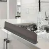 1 Count Silicone Sink Splash Guard, Non-slip Water Barrier with Suction, Splash Guard for Kitchen, Bathroom, Laundry Room, Interior