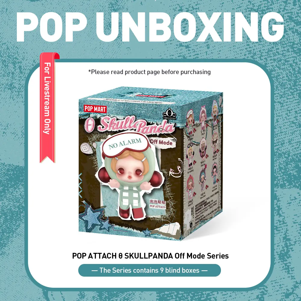 Unboxing-POP ATTACH θ SKULLPANDA Off Mode Series Blind Box-3.0