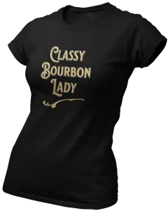 Classy Bourbon Lady T-Shirt - Cotton Soft Top with Classic Design, Comfortable Fit for Women