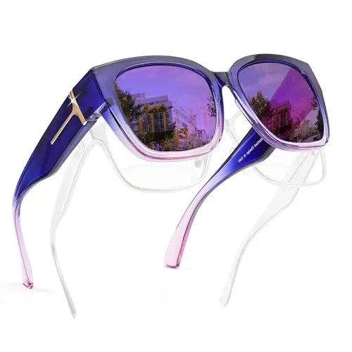 graidient purple to blue / purple mirror lens 