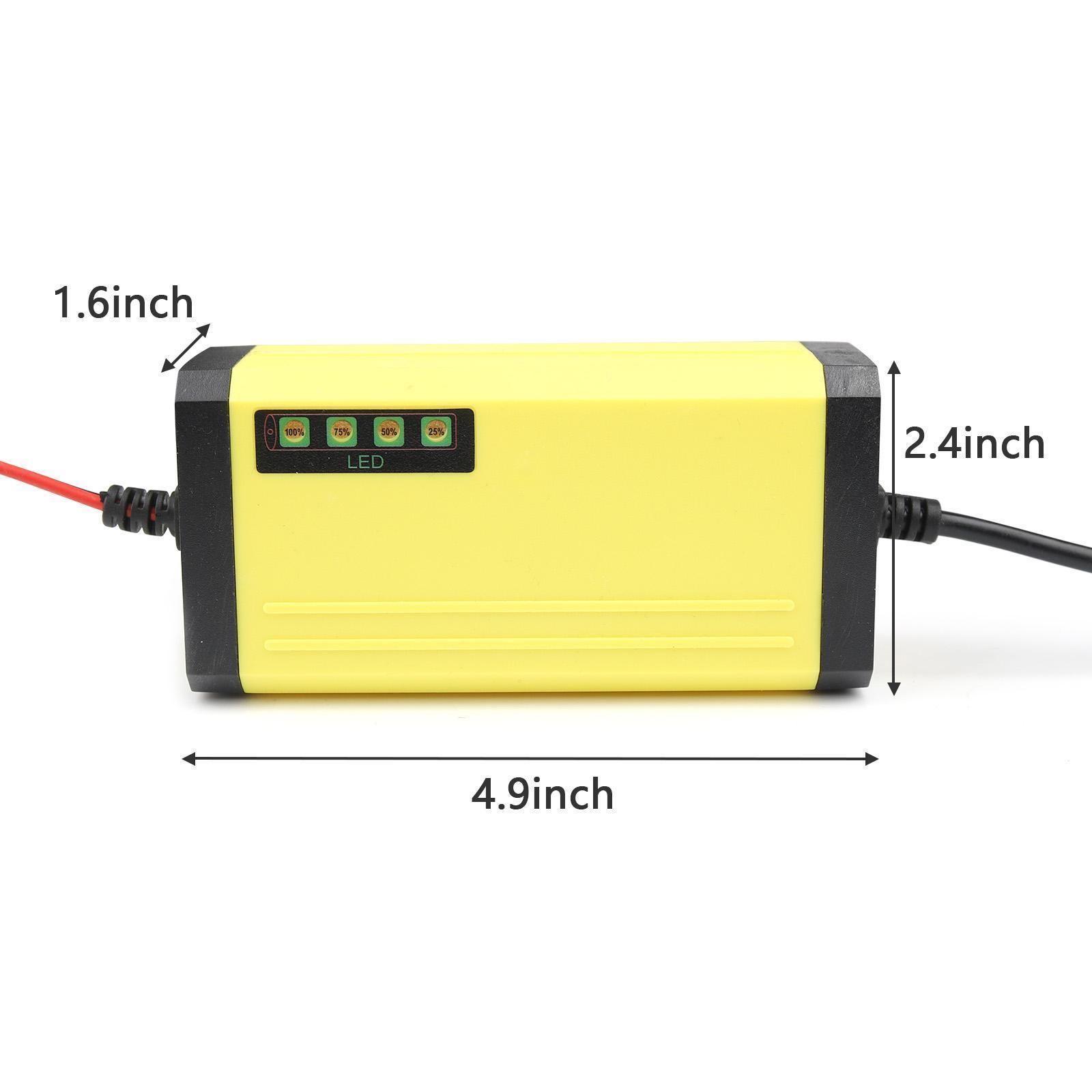 12V Car Battery Charger & Maintainer | Auto Trickle Charger for Truck RV Motorcycle | Portable Smart Battery Charger for Lead-Acid AGM GEL 12V Car Battery Charger & Maintainer | Auto Trickle Charger for Truck RV Motorcycle | Portable Smart Battery Charger for Lead-Acid AGM GEL