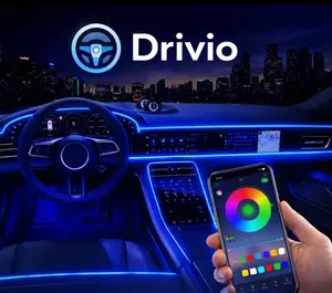 Car Interior Ambient Lighting Kit, App Control