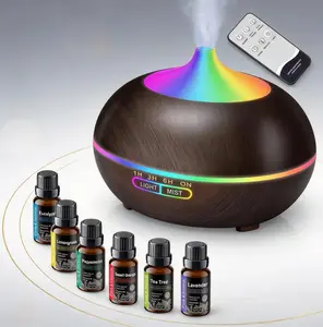 Smart Aroma Diffuser – 8 Color Lights, 4 Timer Modes & Auto Shut-Off Humidifier for bedroom Portable Flame control Colorful Compact Aromatherapy Diffuser Volcano Aroma cool mist air fragrance set well home Color-Changing Essential Oil must-have item