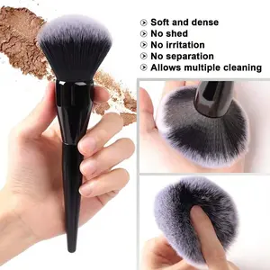Large Coverage Self-Tanning Foundation Brush, Travel Size Makeup Brush for Face and Body, Blend Liquid Sunscreen & Cream, Flawless Powder Application, Soft Cosmetic Brushes